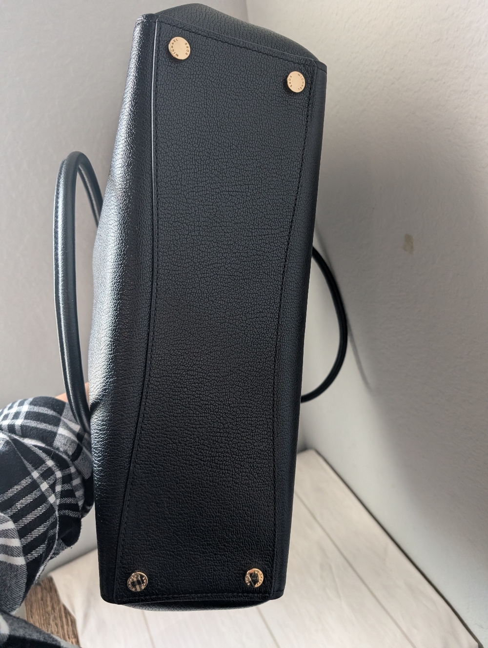 NWT Michael Kors Hamilton Moderne Large Leather Tote Bag in Black - Picture 4 of 5